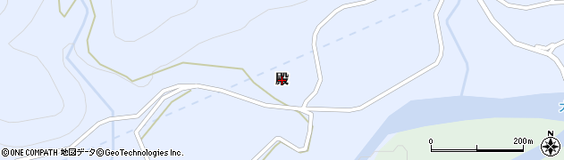 長野県大桑村（木曽郡）殿周辺の地図