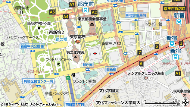 〒163-0818 東京都新宿区西新宿 新宿ＮＳビル（１８階）の地図