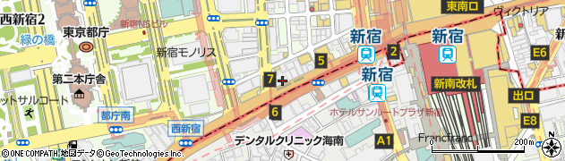東建コーポレーション株式会社　ホームメイト新宿店周辺の地図