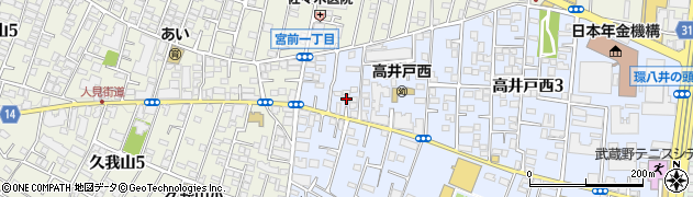 東京都杉並区高井戸西3丁目16-25周辺の地図