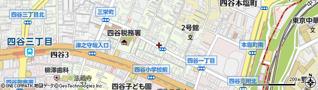 四谷三栄町歯科周辺の地図