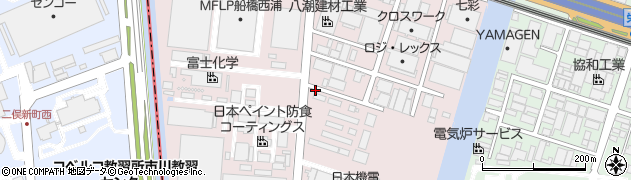 千葉県船橋市西浦周辺の地図