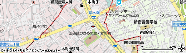 さわやか信用金庫新宿西支店周辺の地図