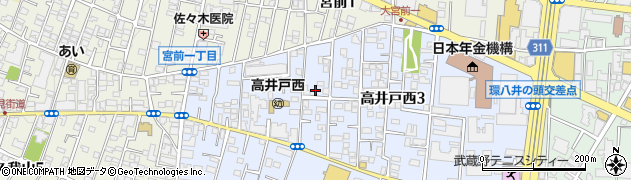 東京都杉並区高井戸西3丁目14-2周辺の地図