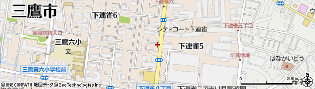 ガッツレンタカー三鷹店周辺の地図