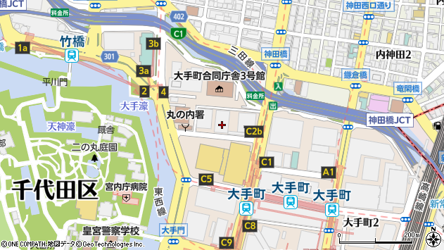 〒100-6833 東京都千代田区大手町 ＪＡビル（３３階）の地図