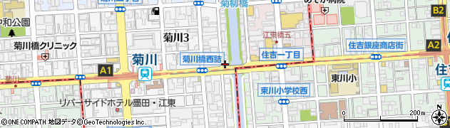 菊川橋児童遊園周辺の地図