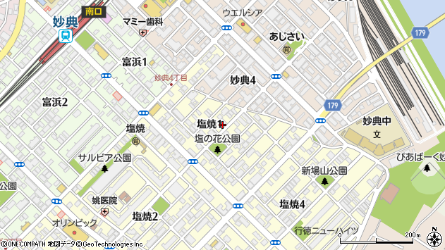 〒272-0114 千葉県市川市塩焼の地図
