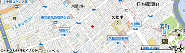 東京都中央区日本橋富沢町8-19周辺の地図