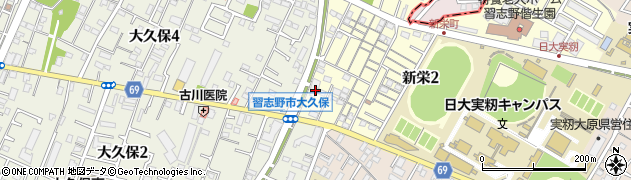 千葉県習志野市新栄2丁目1周辺の地図