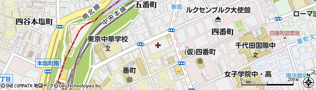 東京都千代田区六番町4周辺の地図