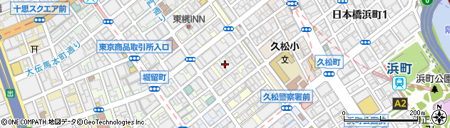 東京都中央区日本橋富沢町8周辺の地図
