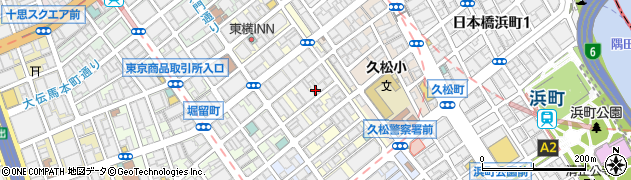 東京都中央区日本橋富沢町8-17周辺の地図