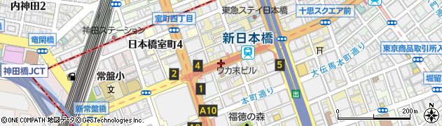 新日本橋駅周辺の地図