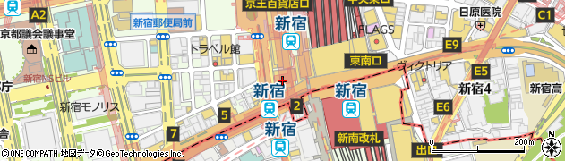 ＬＵＭＩＮＥ新宿ルミネ１周辺の地図