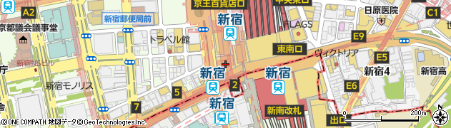 成城石井ルミネ新宿ルミネ１店周辺の地図