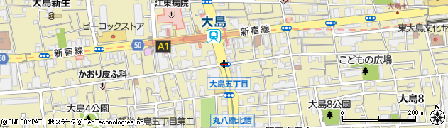 大島中央通り周辺の地図