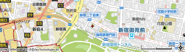 セブンイレブン新宿２丁目店周辺の地図