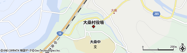 大桑村役場周辺の地図