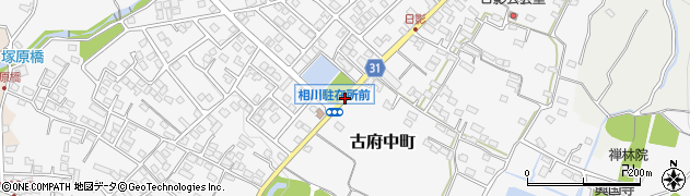 塚原入口周辺の地図