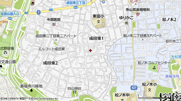 〒166-0015 東京都杉並区成田東の地図