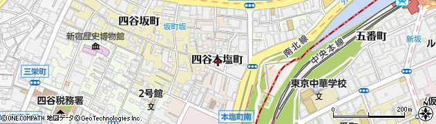 東京都新宿区四谷本塩町周辺の地図