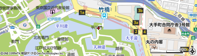 平川門周辺の地図