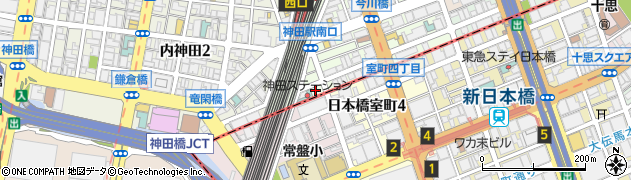 焼肉ウルフ　東京・神田店周辺の地図