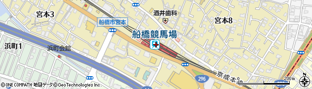 千葉県船橋市周辺の地図