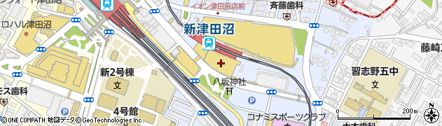 千葉銀行イトーヨーカドー津田沼店 ＡＴＭ周辺の地図