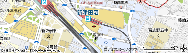 てんや新津田沼店周辺の地図