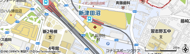 イトーヨーカドー津田沼店花王ソフィーナコーナー周辺の地図