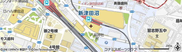 ノジマ津田沼店周辺の地図
