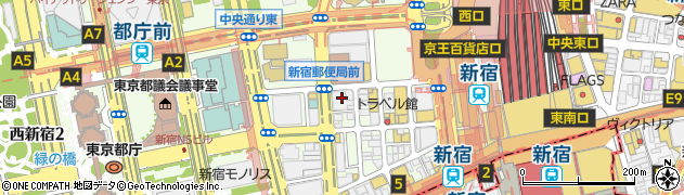 新宿宮川周辺の地図