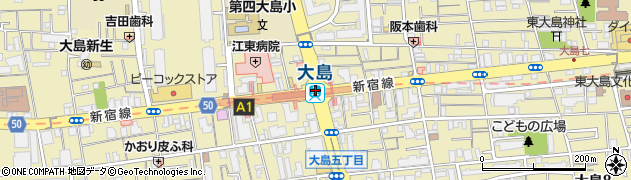 大島駅周辺の地図