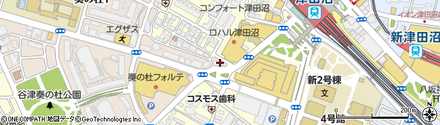 千葉銀行ちばぎんひまわりラウンジ津田沼周辺の地図