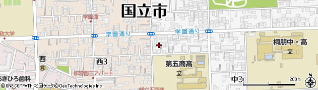 東京都国立市中3丁目3-71周辺の地図