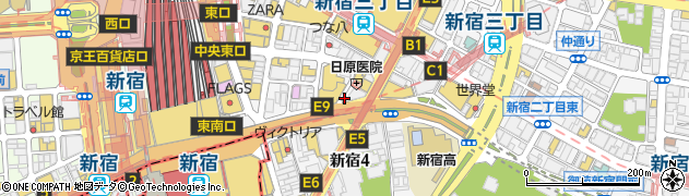 牛かつもと村 新宿店周辺の地図