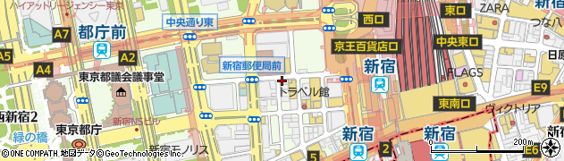 新宿駅前クリニック皮膚科・内科・泌尿器科周辺の地図