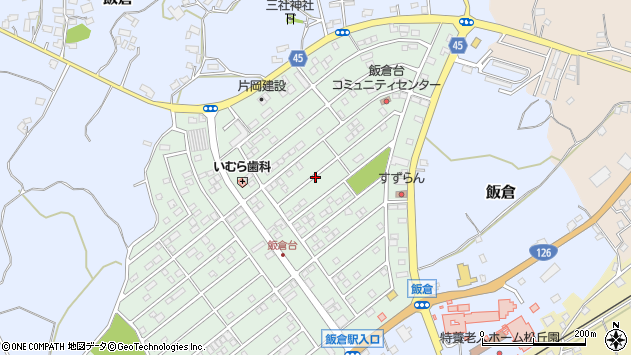 〒289-2148 千葉県匝瑳市飯倉台の地図