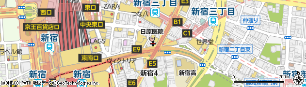 リアルクローズ新宿店周辺の地図