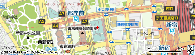 京王プラザホテル周辺の地図