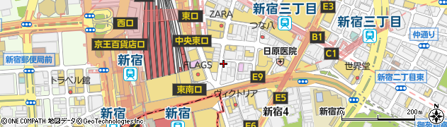 新宿 まき串 串タロー 本店周辺の地図