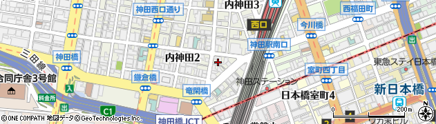 東京都千代田区内神田3丁目4周辺の地図