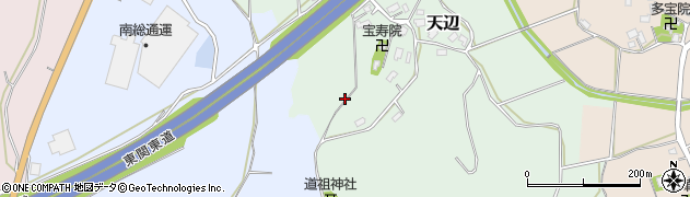 千葉県佐倉市天辺周辺の地図