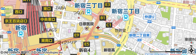 東京アクネクリニック新宿院周辺の地図