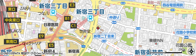 ＩＣＣ外語学院新宿駅前校周辺の地図