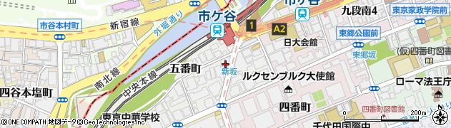 新坂周辺の地図