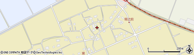 千葉県匝瑳市東小笹2443周辺の地図