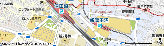 りそな銀行津田沼支店周辺の地図